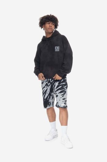 Šortky Alpha Industries Alpha Industries Tie Dye Shorts 106361 03 106361.03-black, pánske, čierna farba