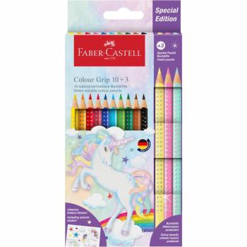 FABER-CASTELL PASTELKY COLOUR GRIP UNICORN 10+3 SPARKLE