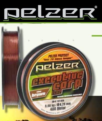 Pelzer vlasec executive carp line brown 1200 m - priemer 0,40 mm / nosnosť 15,9 kg