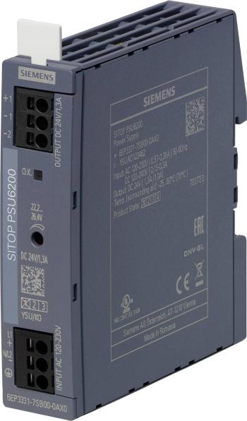 Siemens 6EP3331-7SB00-0AX0 sieťový adaptér / napájanie  24 V 1.3 A 31.2 W 1 x