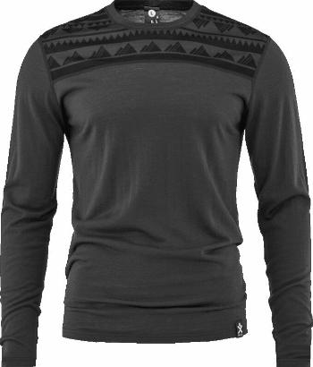 Bula Aztec Merino Wool Crew Dark Grey S Termoprádlo