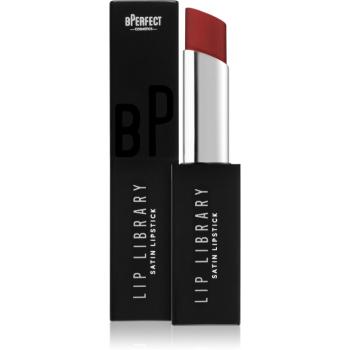 BPerfect Lip Library Satin krémový rúž odtieň Scarlet 3 g