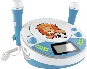 X4 Tech Bobby Joey Jam Box detský CD prehrávač Bluetooth, AUX, CD, USB, SD vr. karaoke, vr. mikrofónu modrá