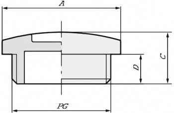 LAPP SKINDICHT BL PG 48 záslepka  PG48    mosaz prírodná 10 ks