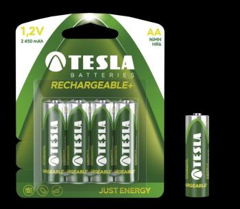 Teslá AA RECHARGEABLE+ nabíjacie Ni-MH 2450 mAh, 4 ks