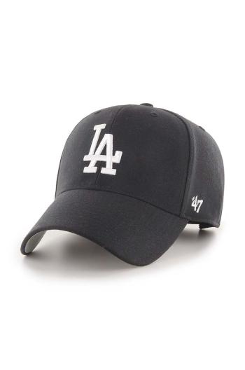 Šiltovka 47brand Mlb Los Angeles Dodgers čierna farba, s nášivkou