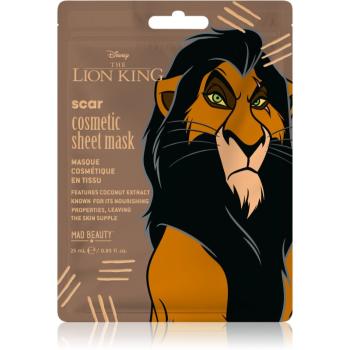 Mad Beauty Lion King Scar hydratačná plátienková maska 25 ml