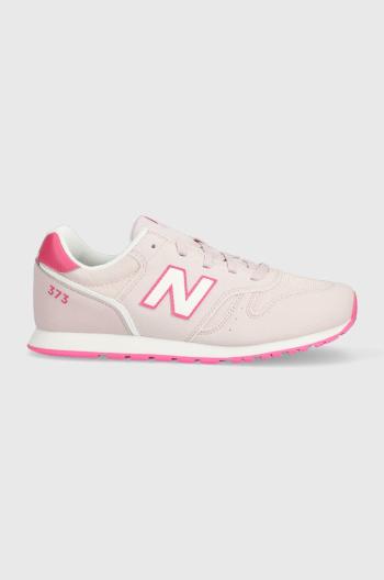 Detské tenisky New Balance NBYC373 ružová farba