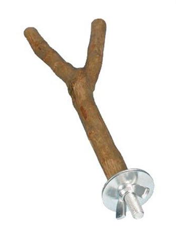 Trixie Perch, Y-shape, screw fixing, bark wood, 20 cm/ř 15 mm