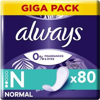 ALWAYS Daily Fresh Normal 0% parfumácie a farbív 80 ks (8001090131294)