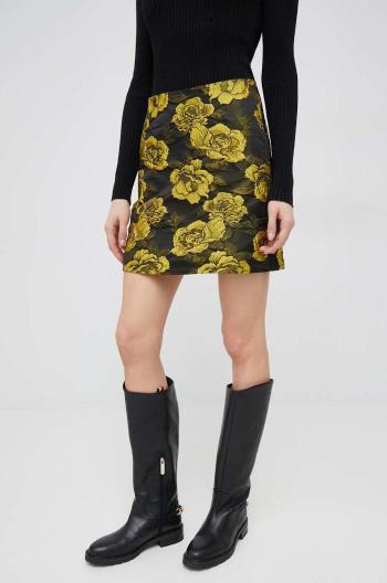 sukňa Vero Moda čierna farba, mini, rovný strih