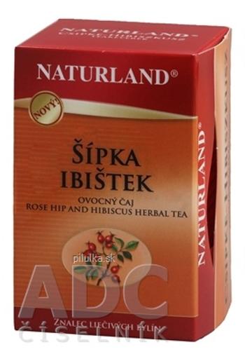 Naturland ŠÍPKA IBIŠTEK ovocný čaj nálevové vrecúška 20 x 3 g