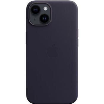 Apple iPhone 14 Kožený kryt s MagSafe atramentovo fialový (MPP63ZM/A)