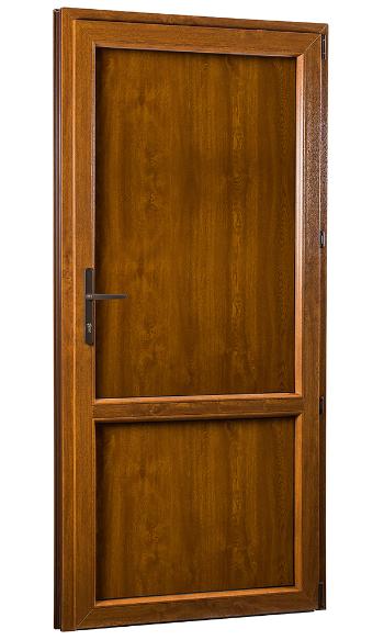 SKLADOVE-OKNA.sk - Vedľajšie vchodové dvere PREMIUM, plné, pravé - 980 x 2080 mm, barva biela
