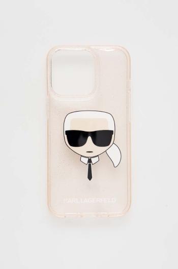 Puzdro na mobil Karl Lagerfeld iPhone 13 Pro / 13 6,1" priehľadná farba