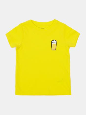 Žlté detské tričko ZOOT Kids Malý pívo