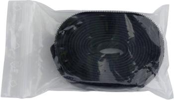 TRU COMPONENTS 680-330-Bag pásik so suchým zipsom na našitie háčiková a flaušová časť  čierna 1 pár
