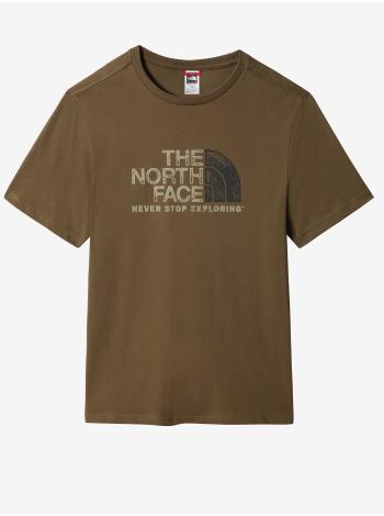 Tričká s krátkym rukávom pre mužov The North Face - kaki