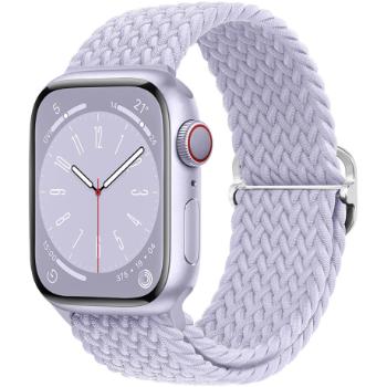 BStrap Elastic Nylon remienok na Apple Watch 42/44/45mm, misty purple (SAP013C56)