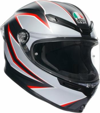 AGV K6 S Matt Black/Grey/Red S Prilba