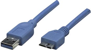 Manhattan #####USB-Kabel #####USB 3.2 Gen1 (USB 3.0 / USB 3.1 Gen1) #####USB-A Stecker, #####USB-Micro-B 3.0 Stecker  2.