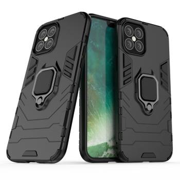 IZMAEL Apple iPhone 12 Pro Max Odolné Puzdro Ring Armor Case  KP9712 čierna