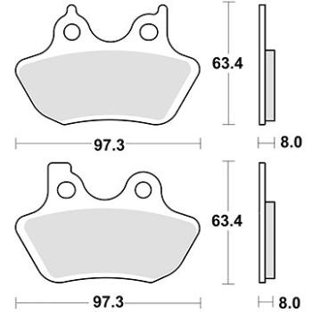 Braking brzdové doštičky (sinterová zmes CM77) (2 ks) M501 – 335 (M501-335)