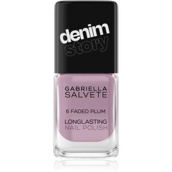 Gabriella Salvete Denim Story dlhotrvajúci lak na nechty odtieň 06 Faded Plum 11 ml