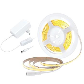 LED pásik 12V IP20 8W/m biela teplá (cievka 5m) SOLIGHT WM59-WW