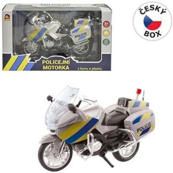 Motorka policajná kovová – CZ, 12 cm (8590756958073)