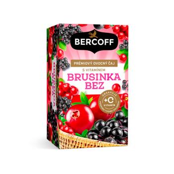 BERCOFF Brusnica a čierna baza s vitamínom C 16 vreciek