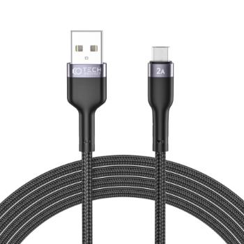 Tech-Protect Ultraboost kábel USB / Micro USB 2.4A 2m, čierny