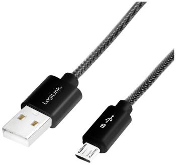 LogiLink #####USB-Kabel USB 2.0 #####USB-A Stecker, #####USB-Micro-B Stecker 1.00 m čierna