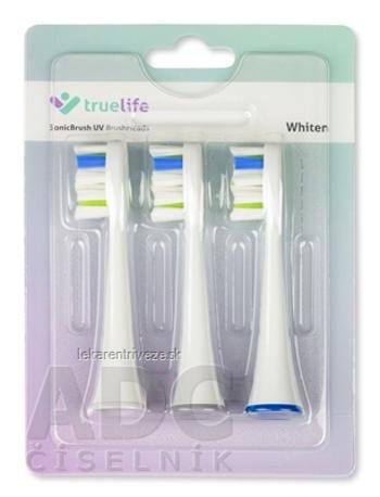 TrueLife SonicBrush UV Heads Whiten Triple Pack náhradné hlavice pre sonickú zubnú kefku, farba biela 1x3 ks
