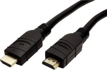 Value HDMI prepojovací kábel #####HDMI-A Stecker, #####HDMI-A Stecker 25.00 m čierna 14.99.3454 tienený #####HDMI-Kabel