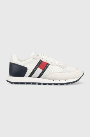 Tenisky Tommy Jeans RETRO RUNNER biela farba, EN0EN02121