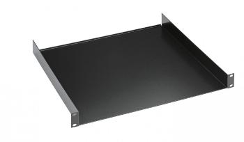 K&M 28483 19" Rack shelf black, 3 spaces, 300 mm, 2,5 kg