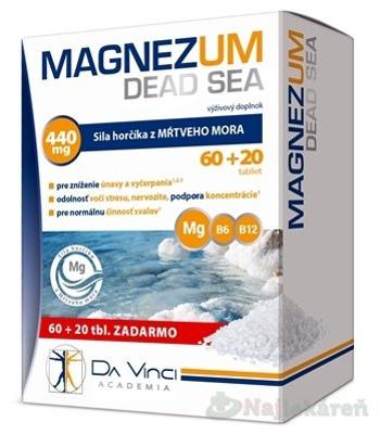 MAGNEZUM DEAD SEA - DA VINCI, tbl 60+20 zadarmo (80 ks)