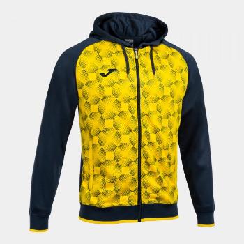 SUPERNOVA III ZIP-UP HOODIE NAVY YELLOW L