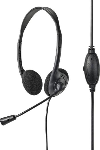 Renkforce RF-HS-150 headset k PC s USB káblový na ušiach čierna