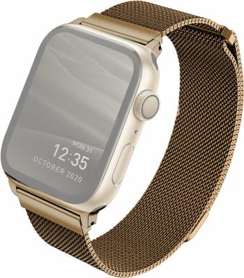 Uniq Dante Mesh Steel Caramel Gold 44 mm-42 mm Remienok