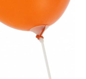 Držiak - tyčinky na balóny, 1 kus BIELA - SMART