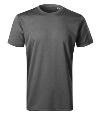 MALFINI Pánske tričko Chance - Čierny melír | L