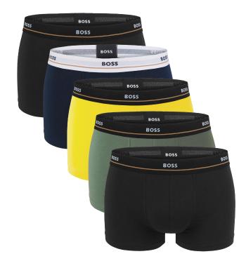 BOSS - boxerky 5PACK essential cotton stretch single color combo - limitovana fashion edícia (HUGO BOSS)-M (83-89 cm)