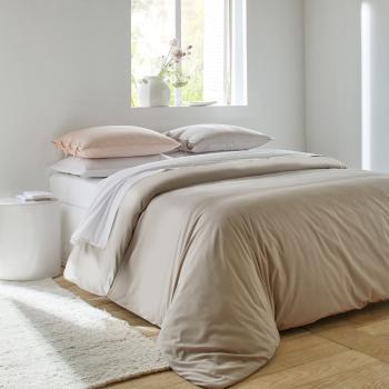 Blancheporte Jednofarebná posteľná bielizeň perkál, zn. Colombine hnedosivá klasická plachta 180x290cm