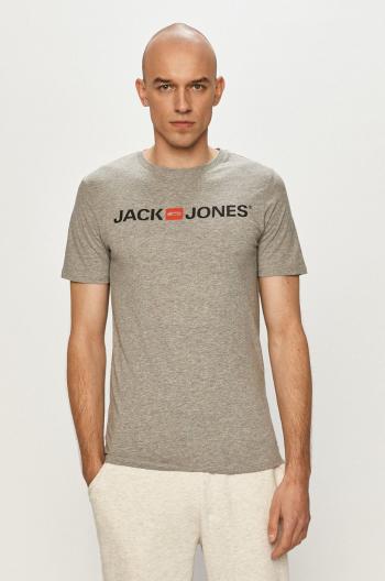 Tričko Jack & Jones šedá farba