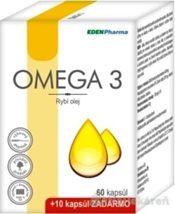 EDENPharma OMEGA 3, cps 60 +10 zdarma (70 ks)