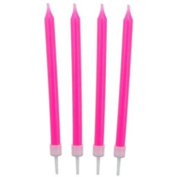 Narodeninové sviečky 8,6 cm 10 ks ružové (5901238682998)