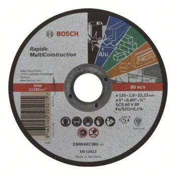 Bosch Accessories ACS 60 V BF 2608602385 rezný kotúč rovný  125 mm 22.23 mm 1 ks