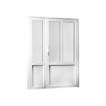 SKLADOVE-OKNA.sk - Vedľajšie vchodové dvere dvojkrídlové, pravé, PREMIUM - 1480 x 2080 mm, barva biela